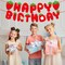 Strawberry Happy Birthday Banner,Pre-Strung Strawberry Birthday Party Decoration for Baby Shower 1st Boys Girls Birthday Wedding Summer Fruit Theme Parties Decor
